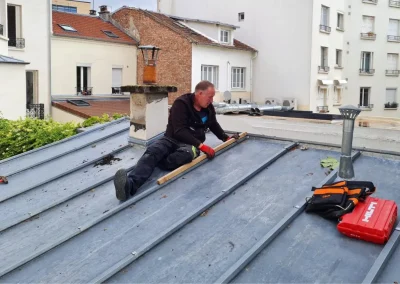 réparation toiture zinc montreuil